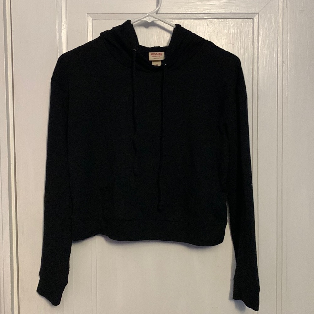 Mossimo Black Cropped Hoodie